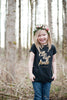 Girls - Black Elle est Forte Tee (size 3/4 - 14/16)