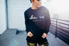 SHE IS Black Crewneck Sweatshirt