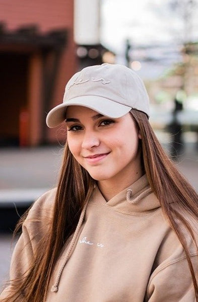 Basics - SHE IS Dad Hat Stone