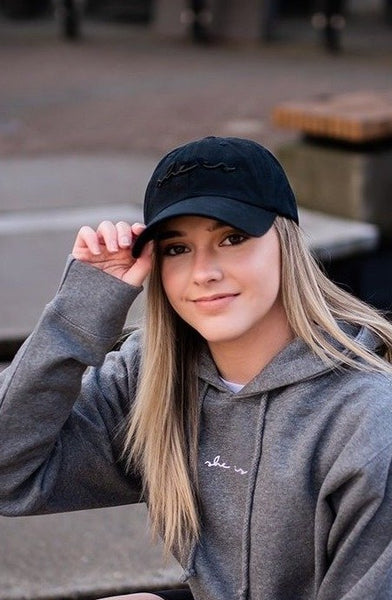 Basics - SHE IS Dad Hat Black